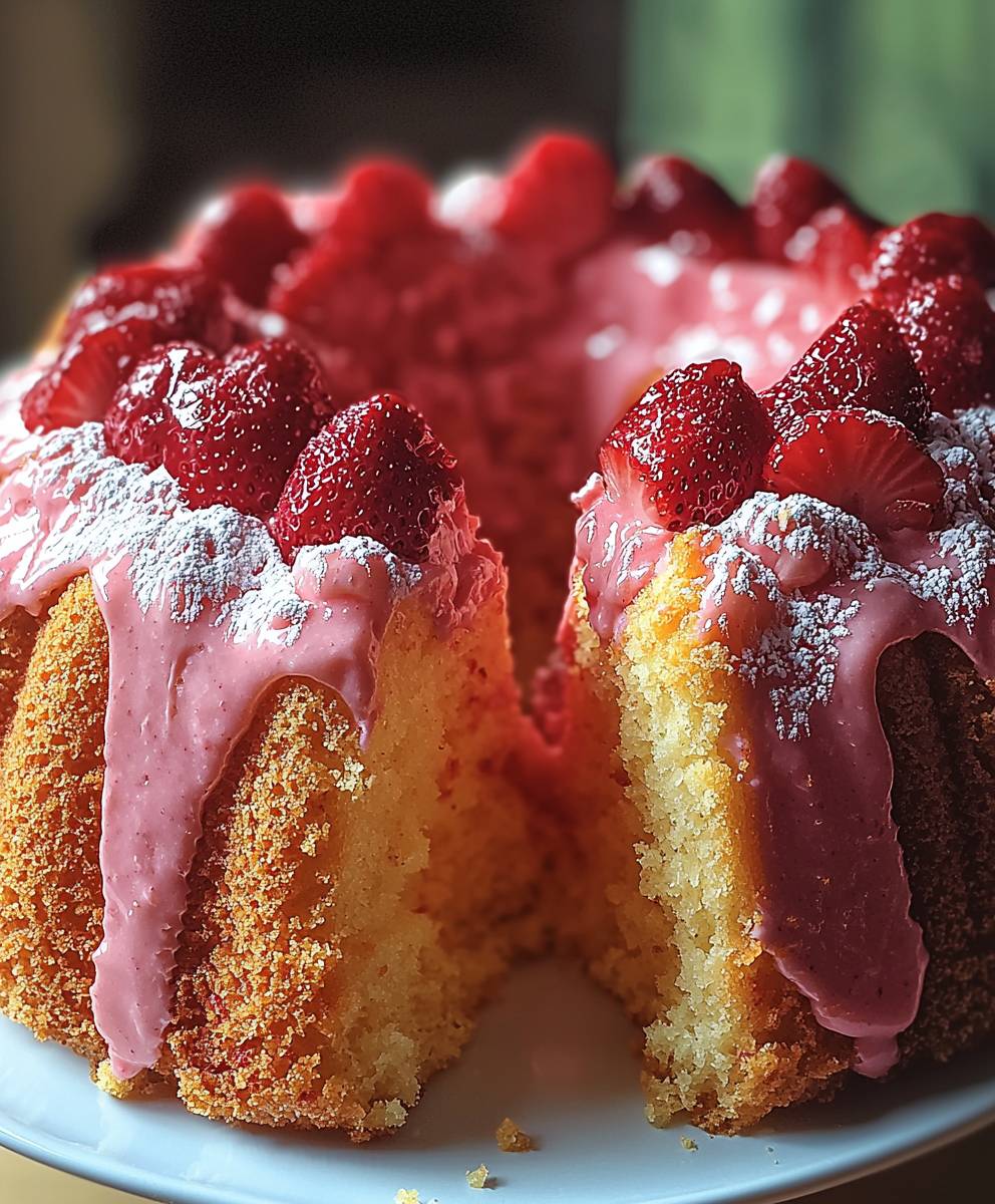 Strawberry Cheesecake Bundt