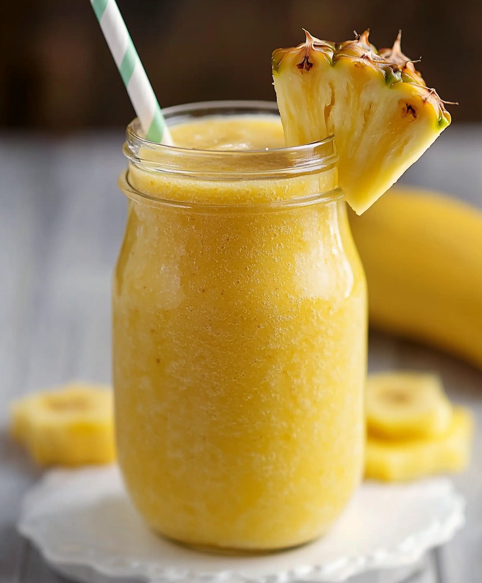 Pineapple banana smoothie