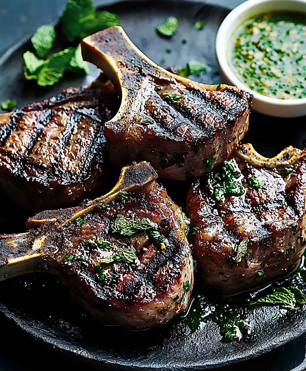 Grilled Lamb Chops Mint