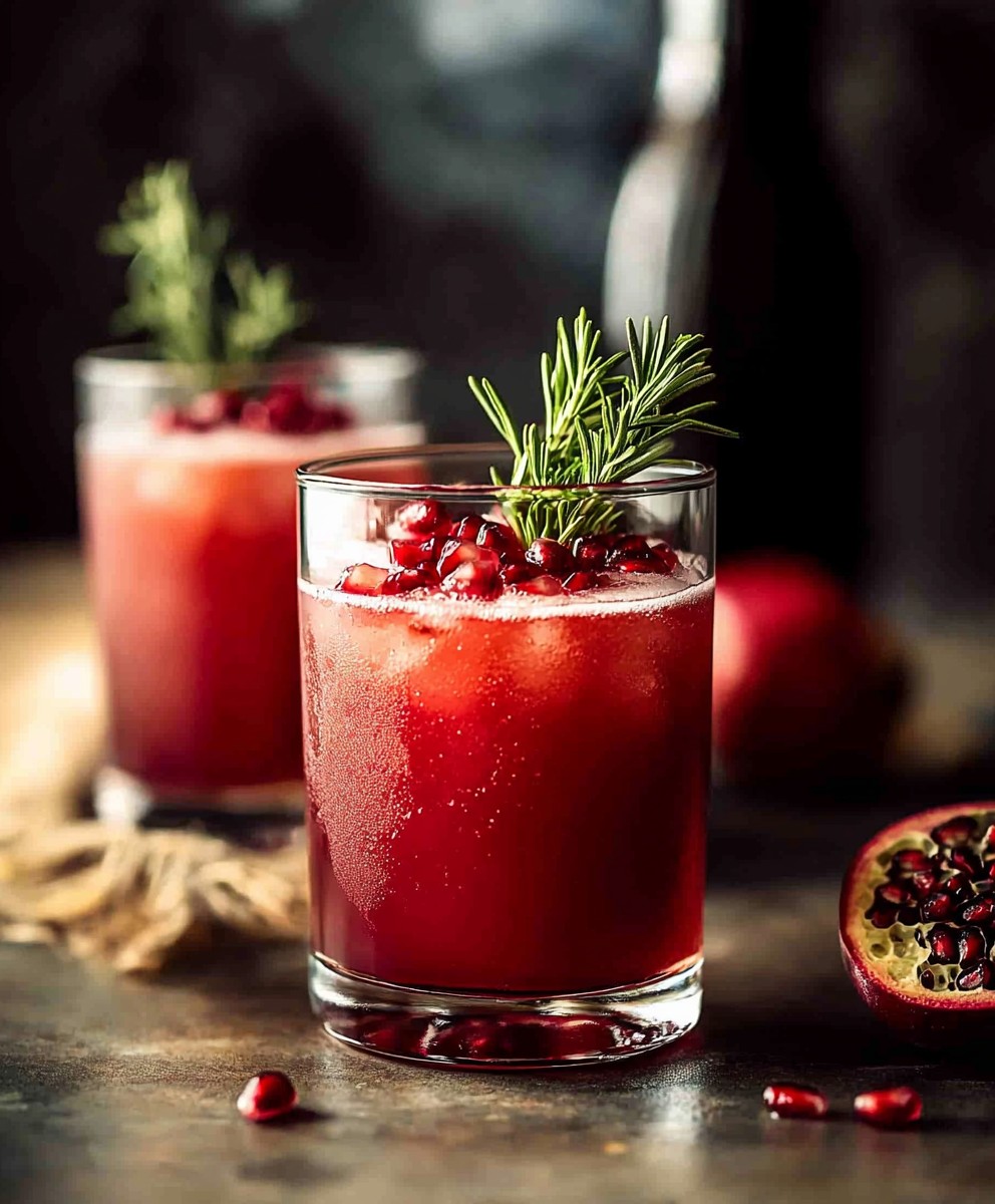 Apple cider pomegranate spritzer