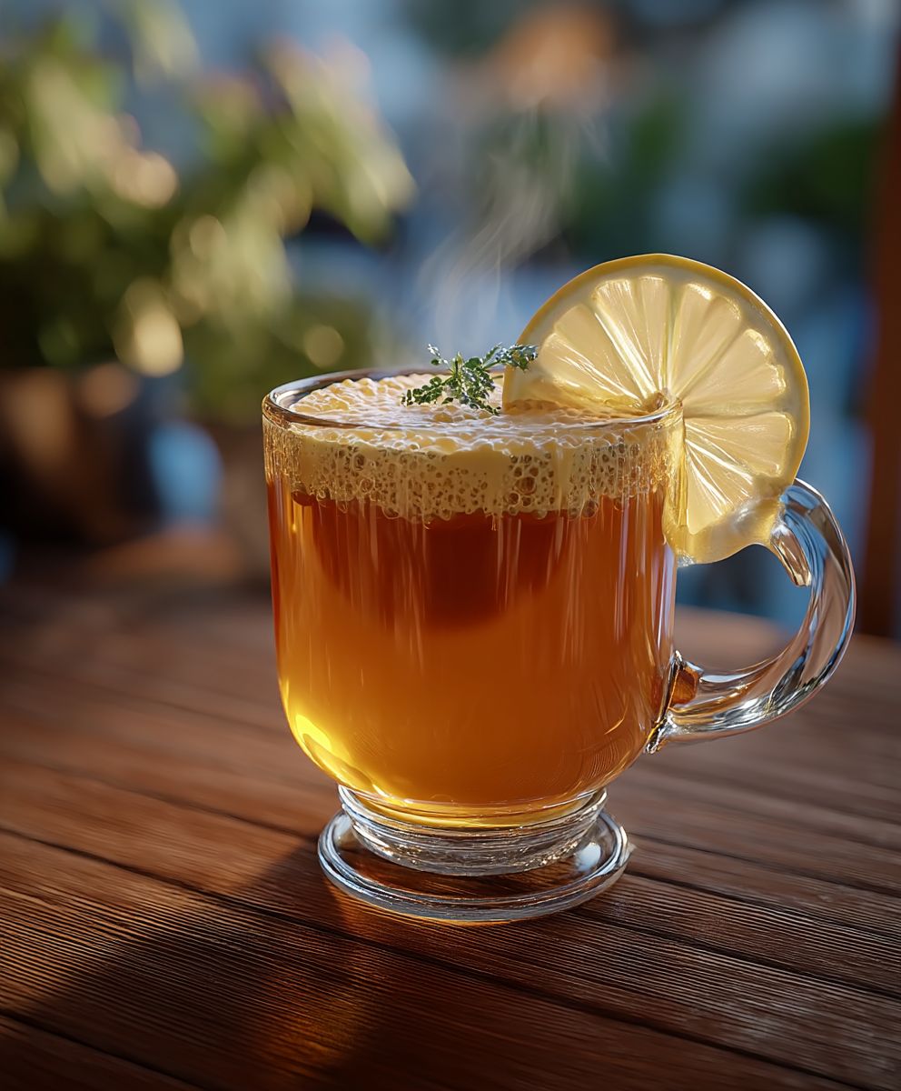 Hot caramel grog