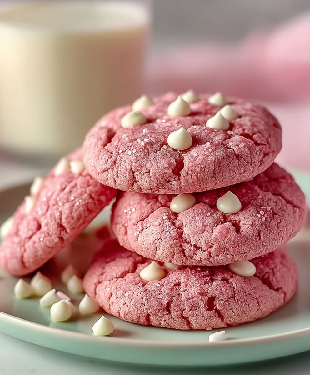 Pink Velvet Cookies