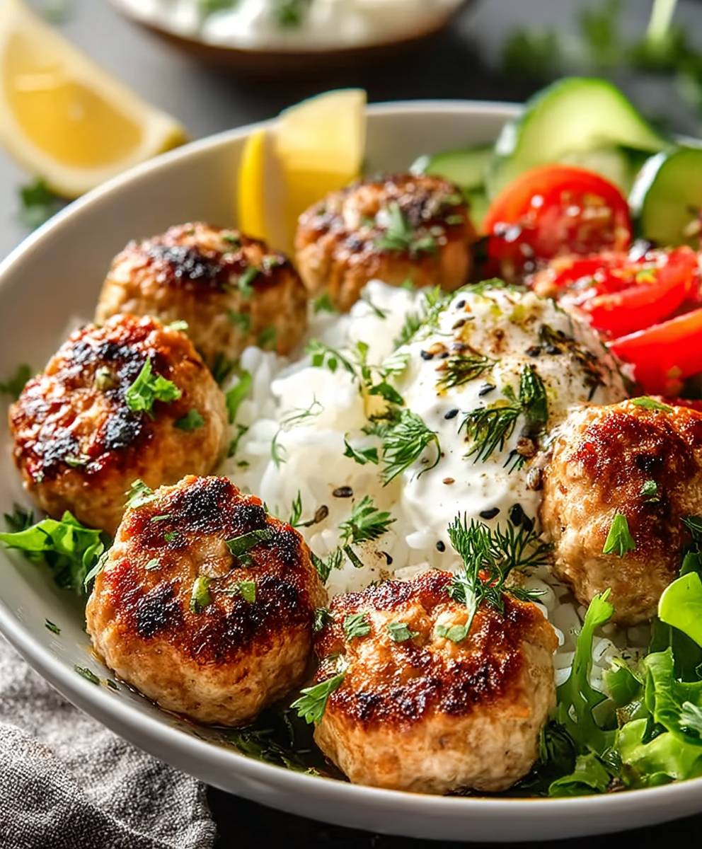 Greek Chicken Meatballs