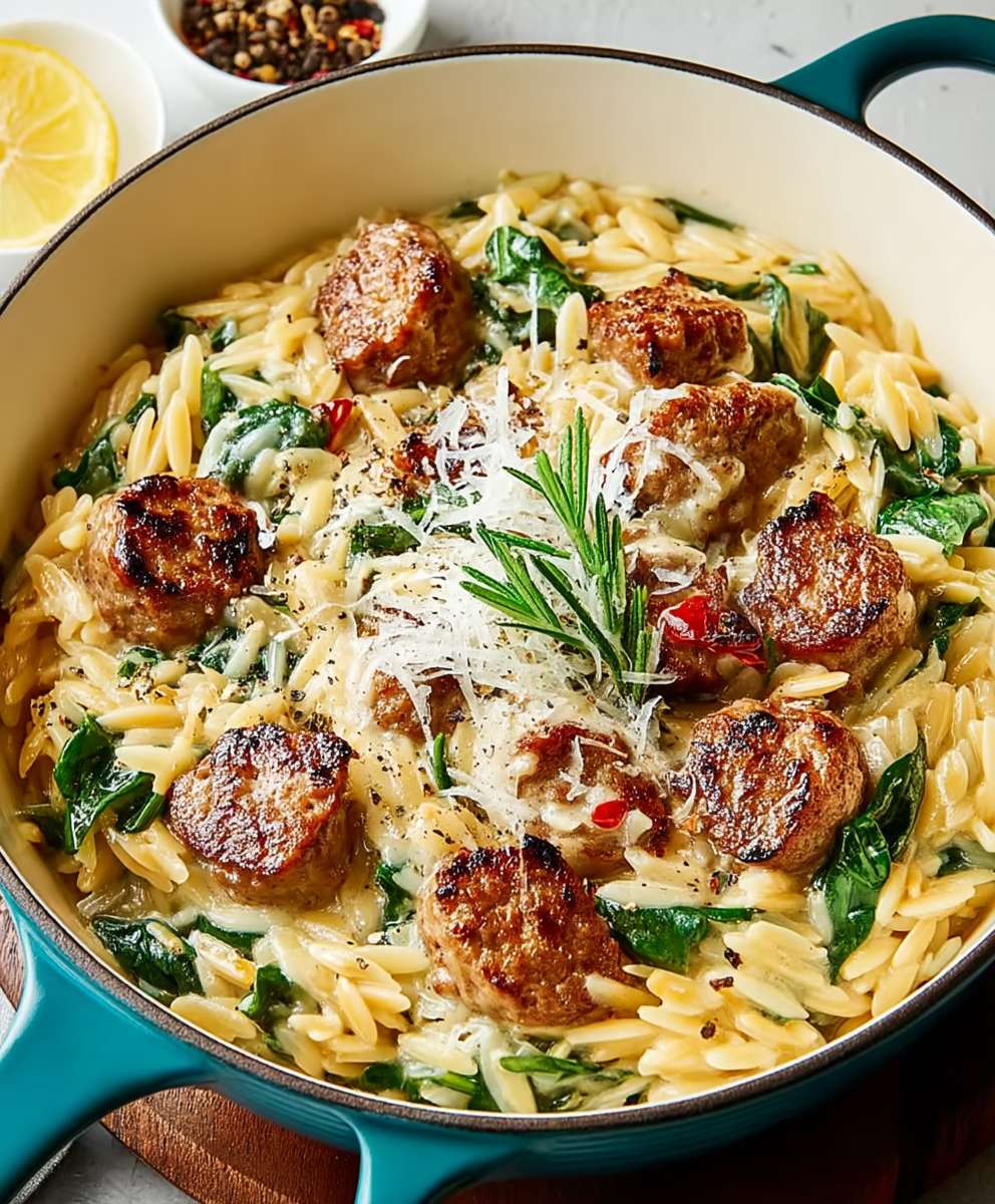 Chicken Sausage Orzo