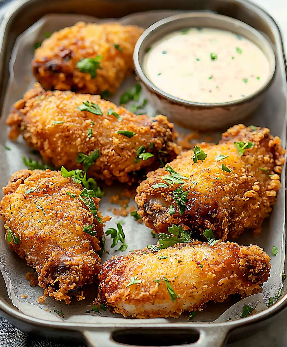 Sriracha buttermilk oven fried chicken
