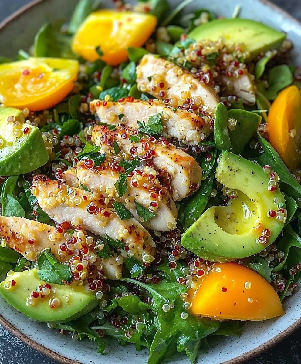 Mediterranean Quinoa Salad Chicken