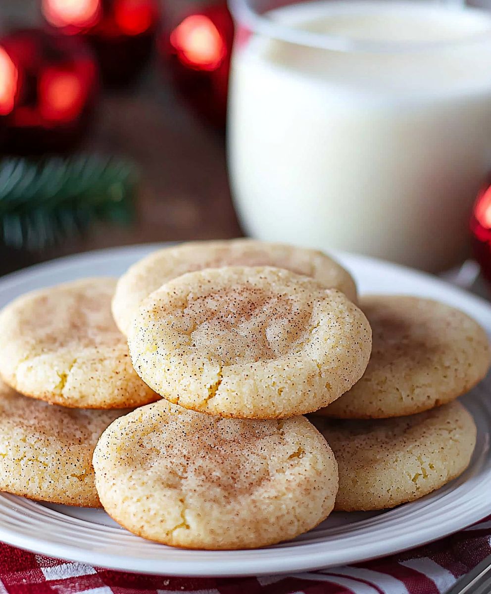 Eggnog Snickerdoodles