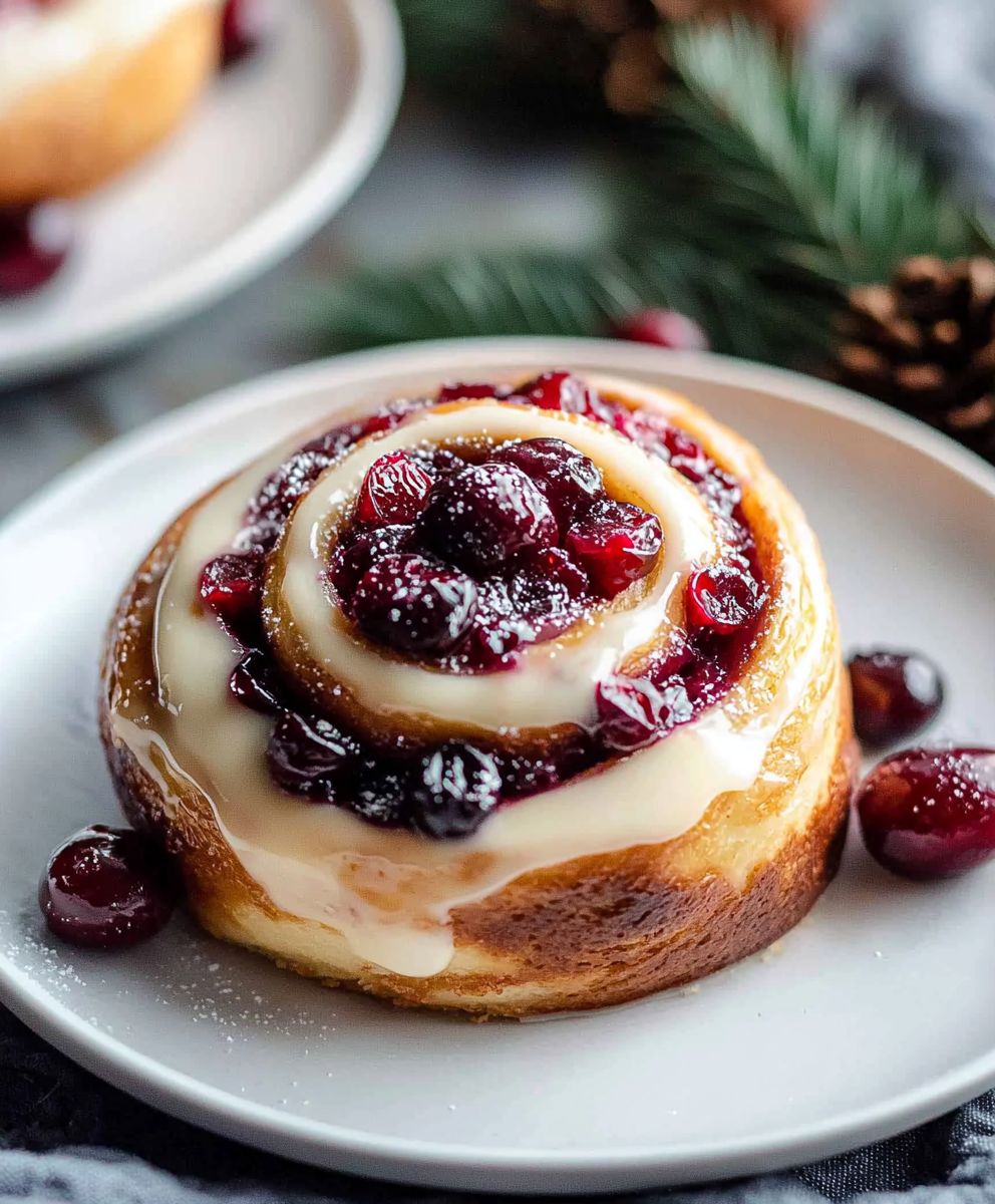 Cranberry Orange Cinnamon Rolls