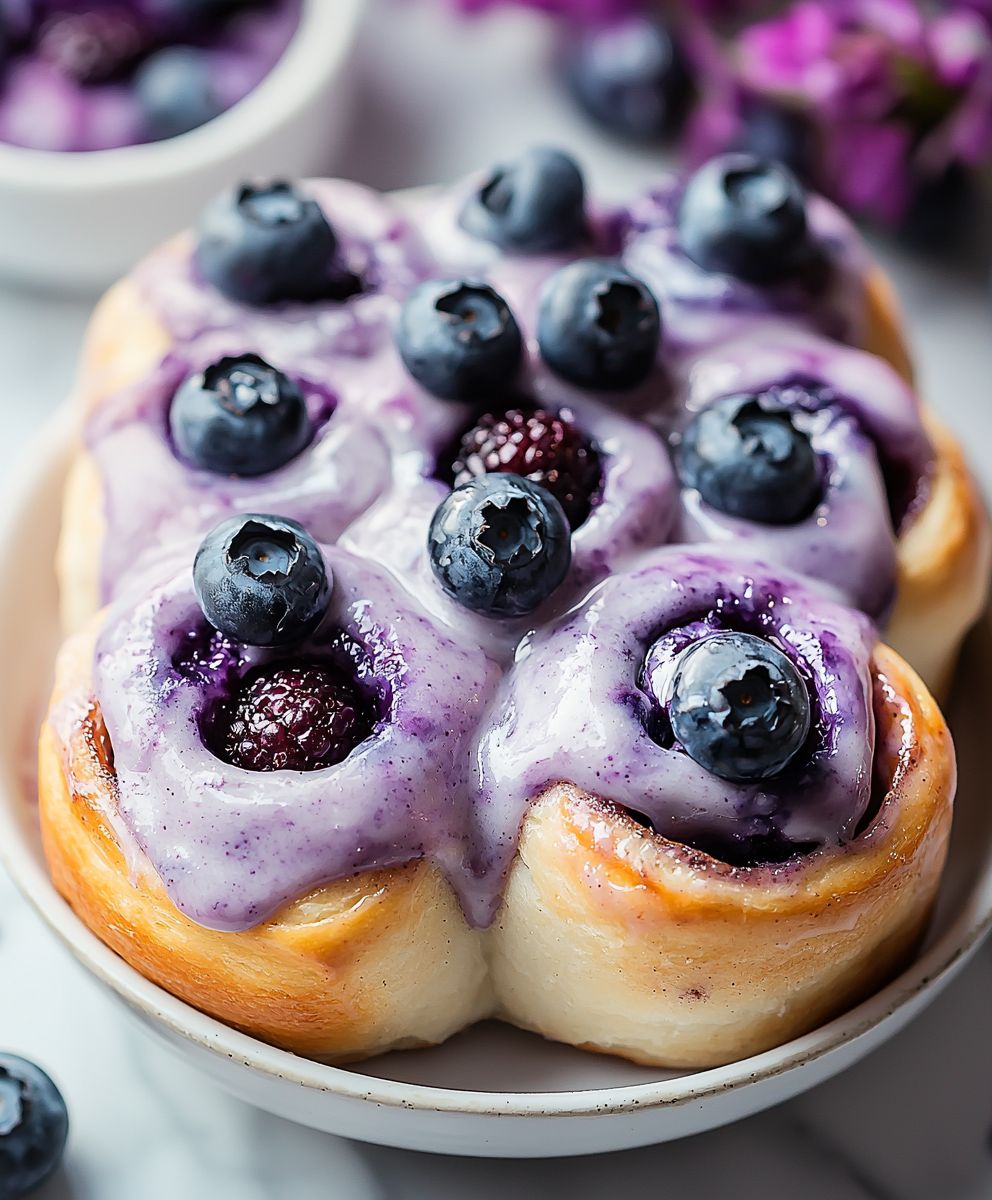 Blueberry Cinnamon Rolls