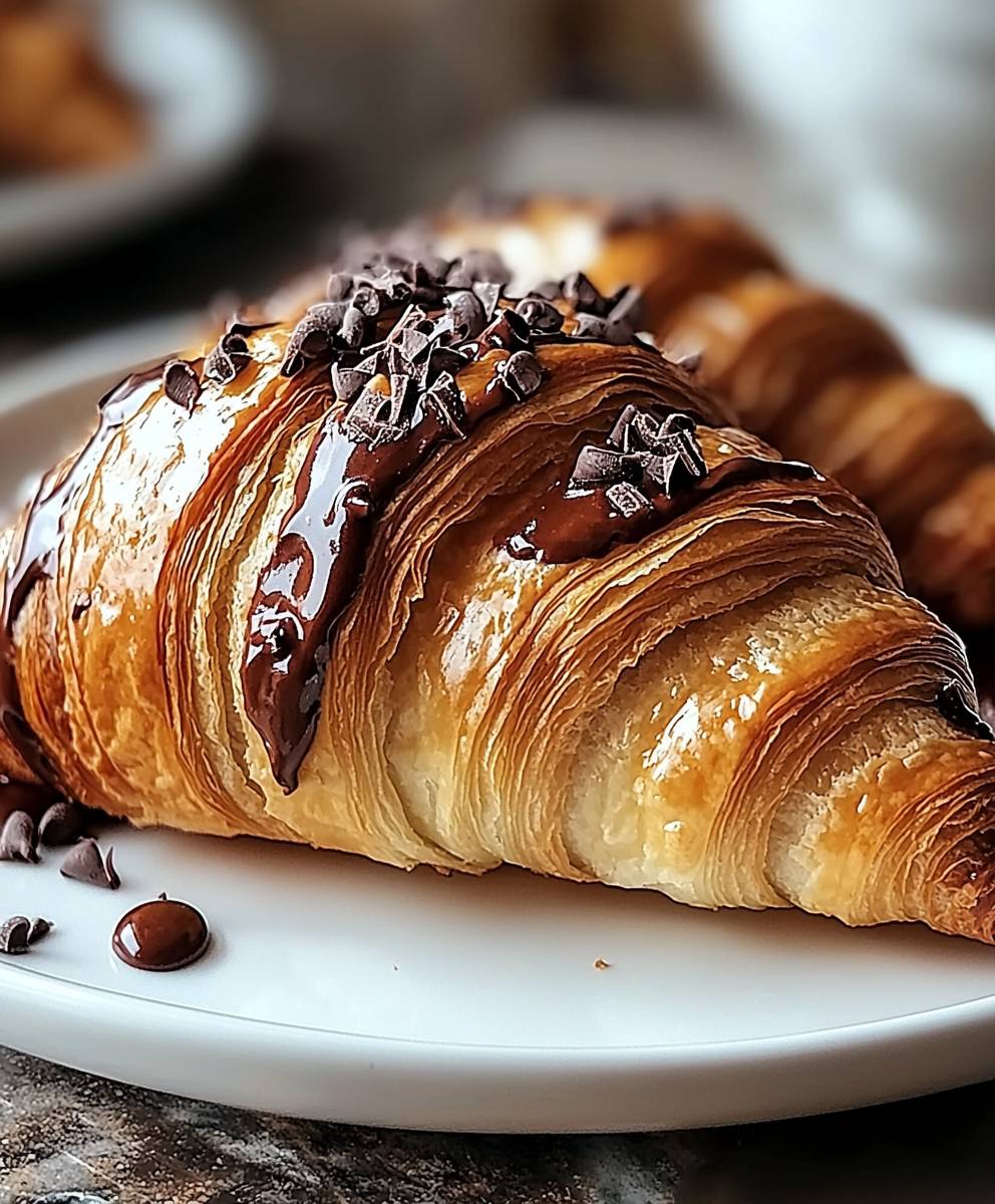 Chocolate Croissants Homemade