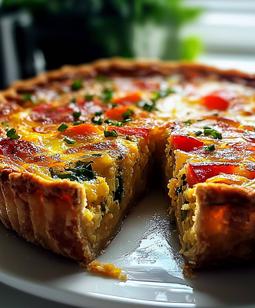 Hash Brown Crust Quiche