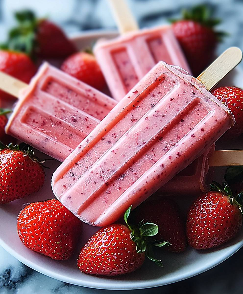 Strawberry Popsicles Kids