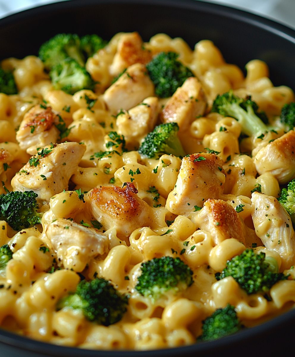 Chicken Broccoli Mac Cheese