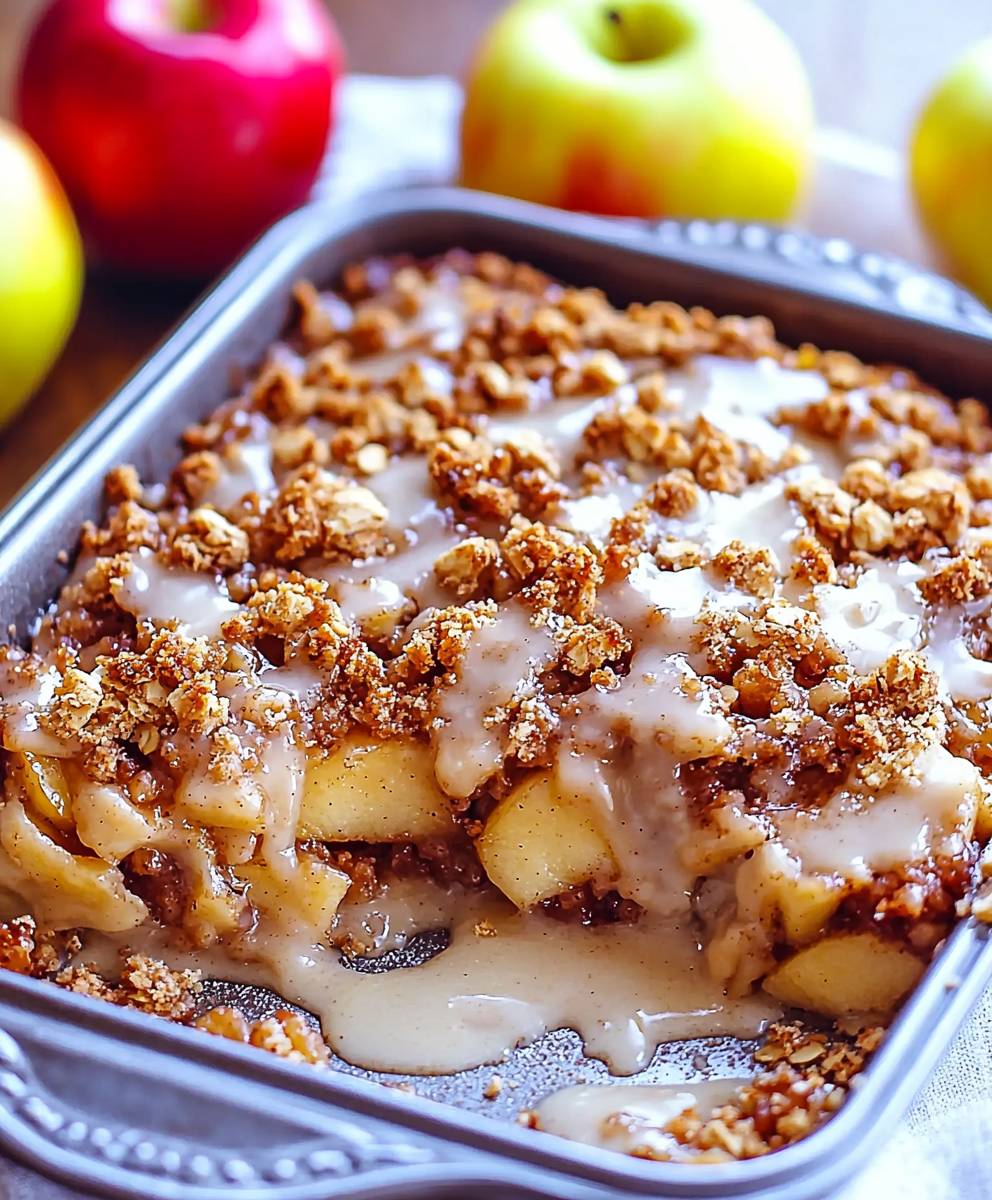 Cinnamon Roll Apple Crisp