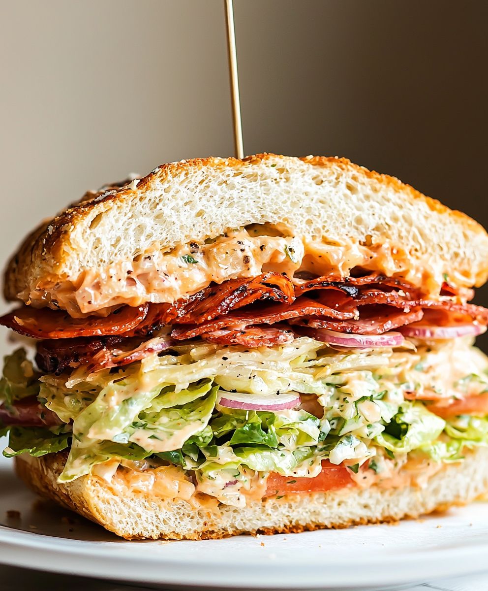 Italian Grinder Salad Sandwich