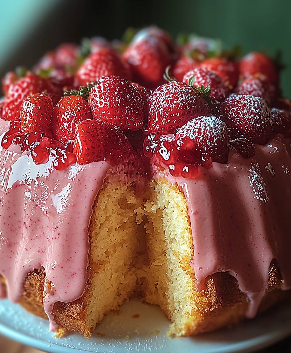 Strawberry Cheesecake Bundt