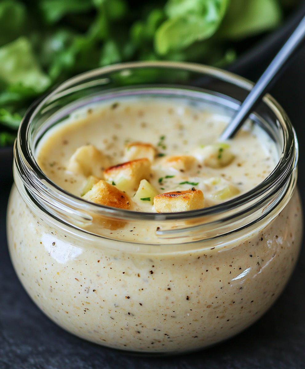 Creamy Caesar Salad Dressing
