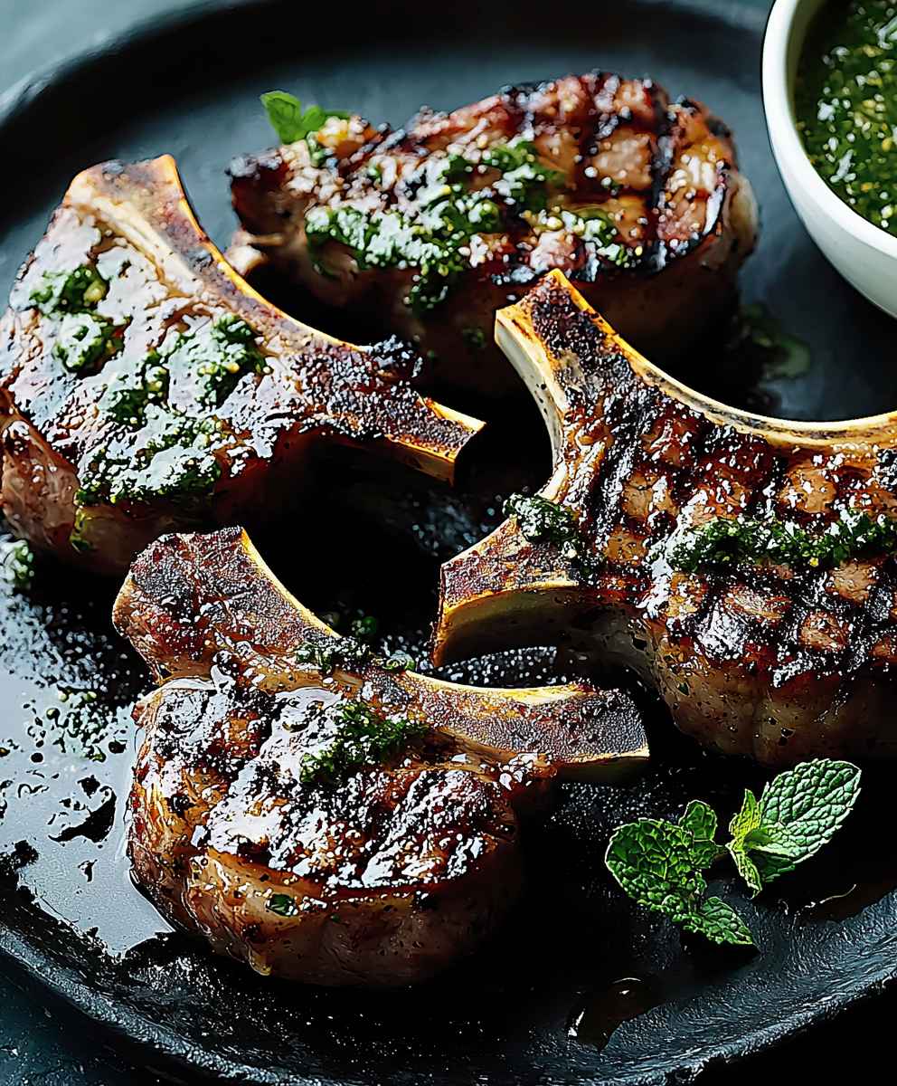 Grilled Lamb Chops Mint