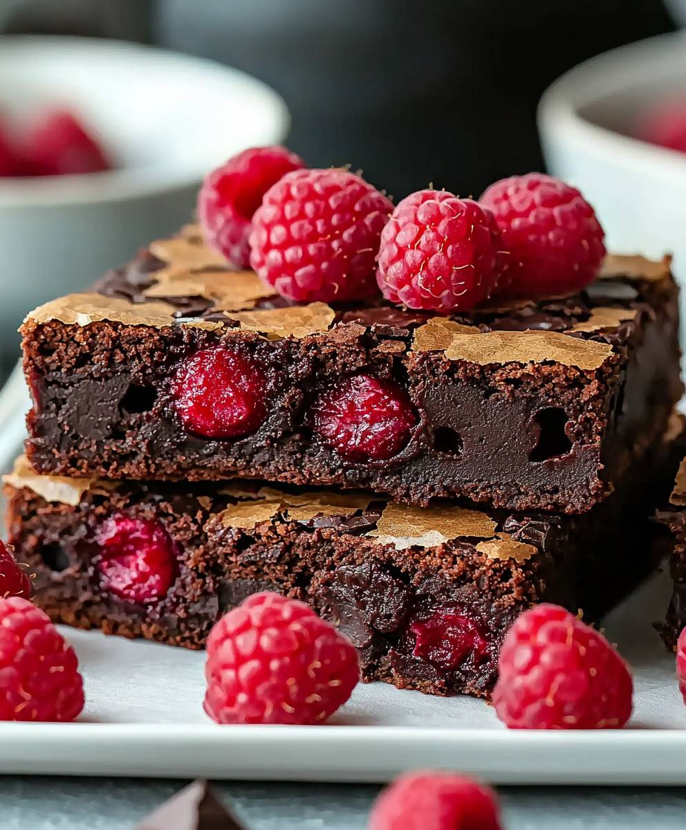 Chocolate Raspberry Brownies