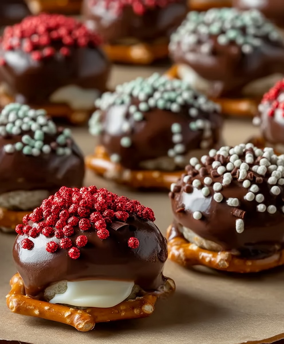Chocolate Pretzel Bites