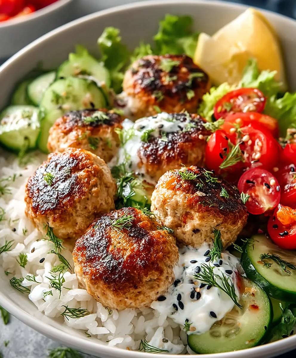 Greek Chicken Meatballs