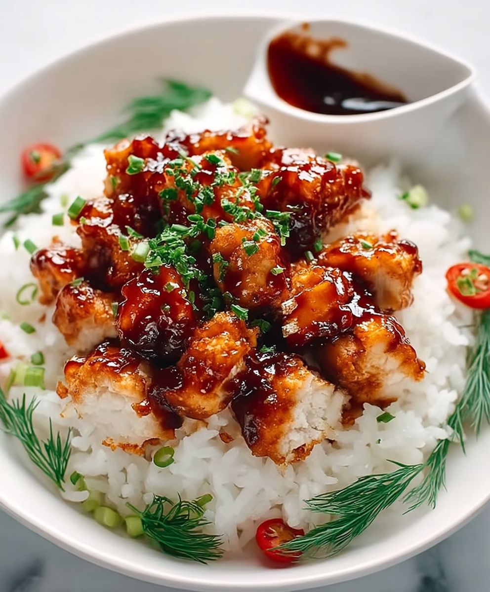 Honey BBQ Chicken Rice