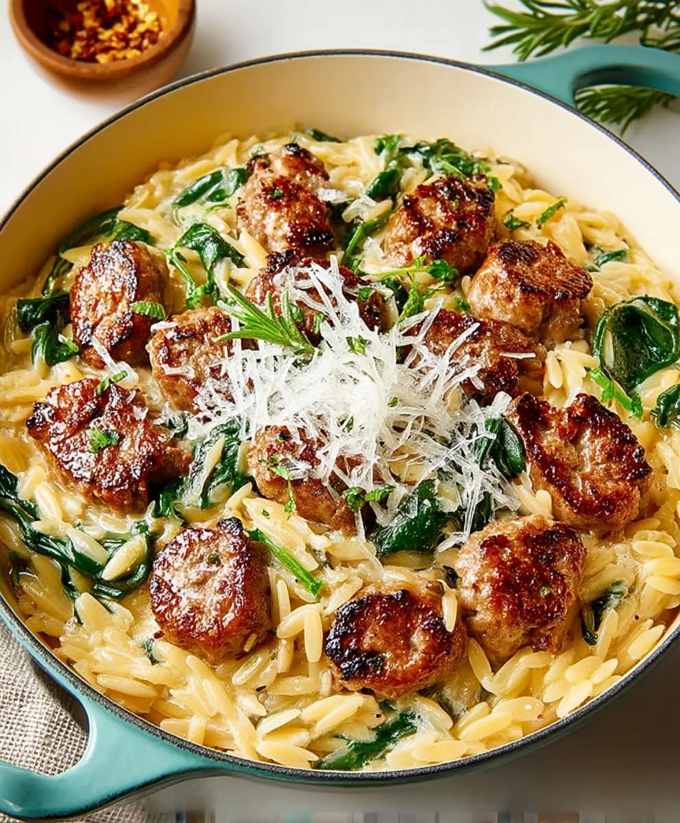 Chicken Sausage Orzo