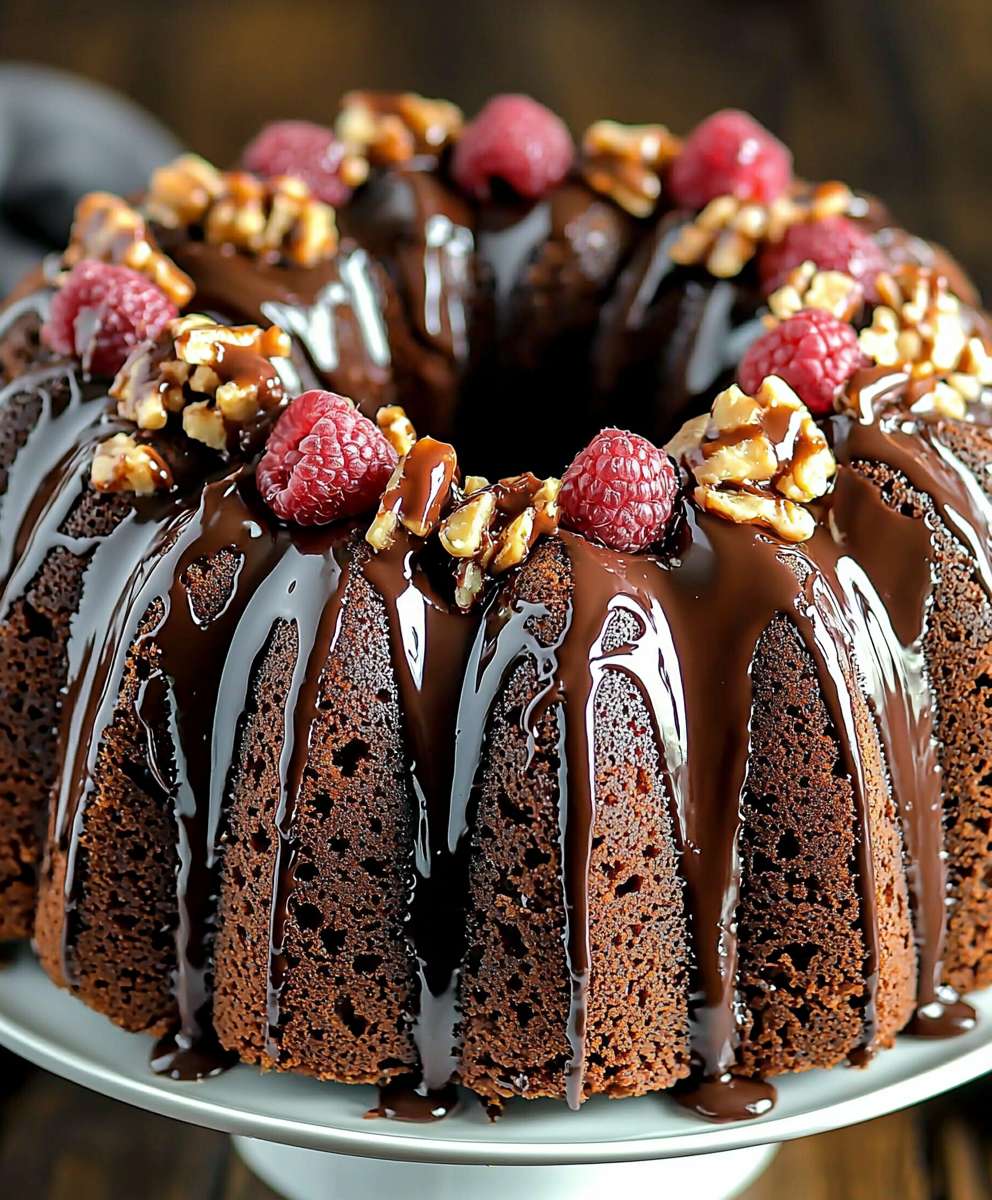 Chocolate Turtle Bundt Cake
