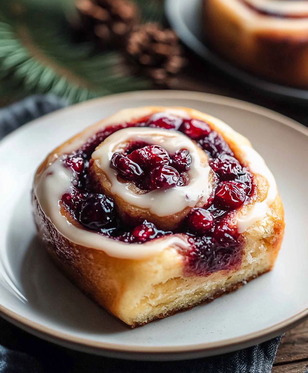 Cranberry Orange Cinnamon Rolls