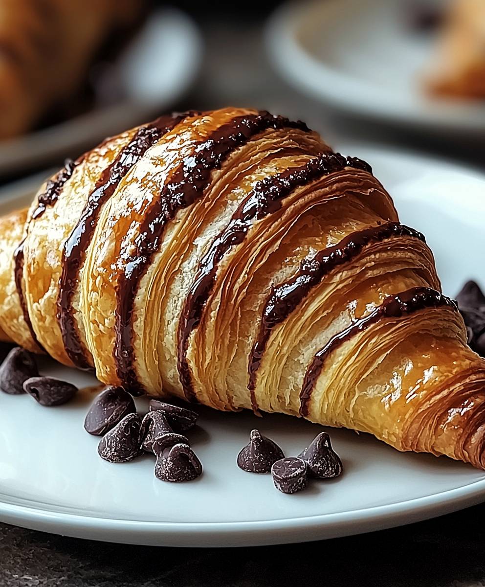 Chocolate Croissants Homemade