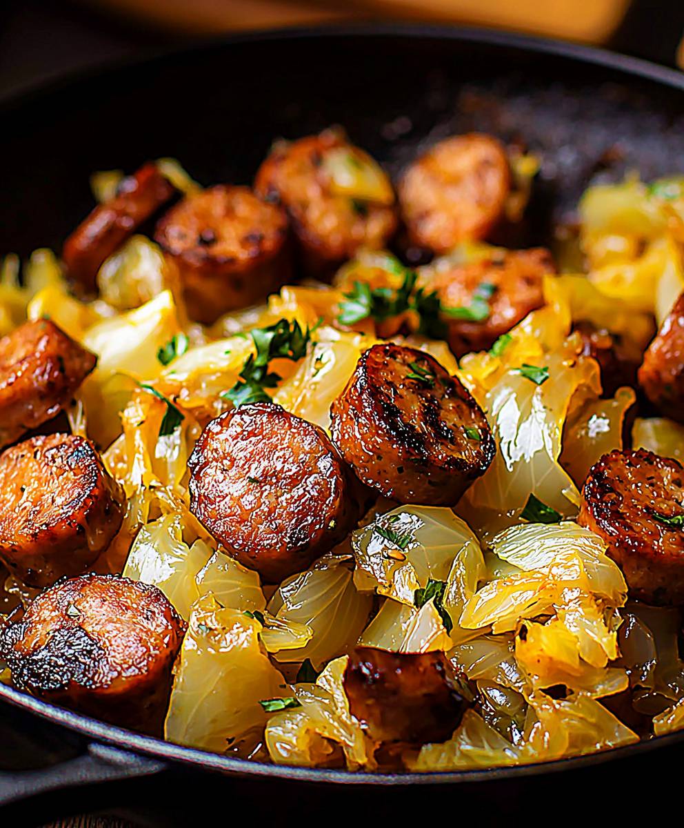 Sausage cabbage skillet