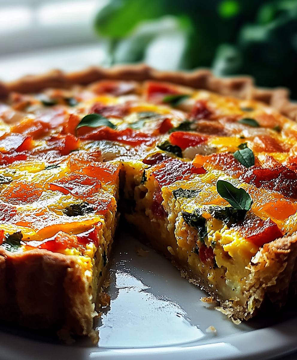 Hash Brown Crust Quiche