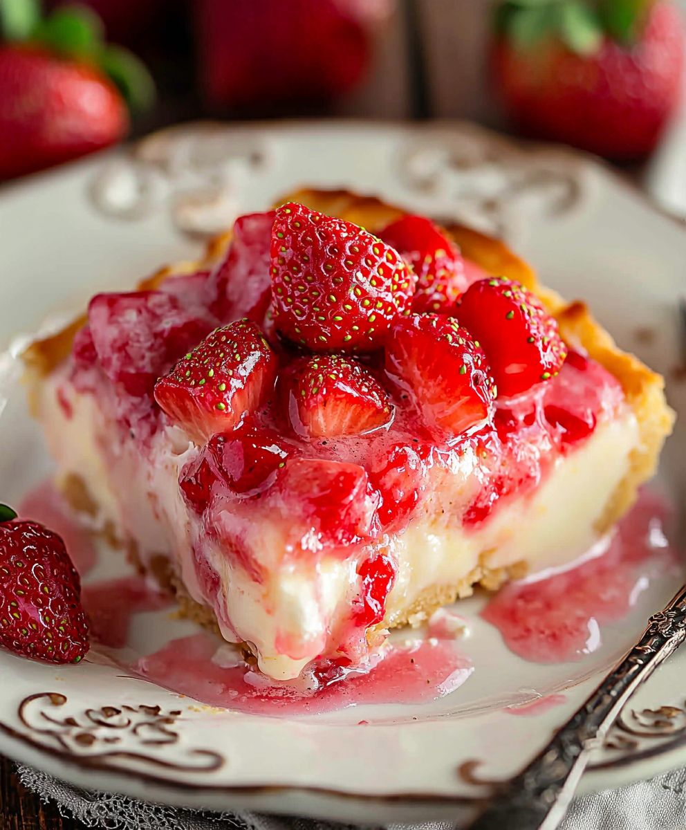 Strawberry Rhubarb Custard