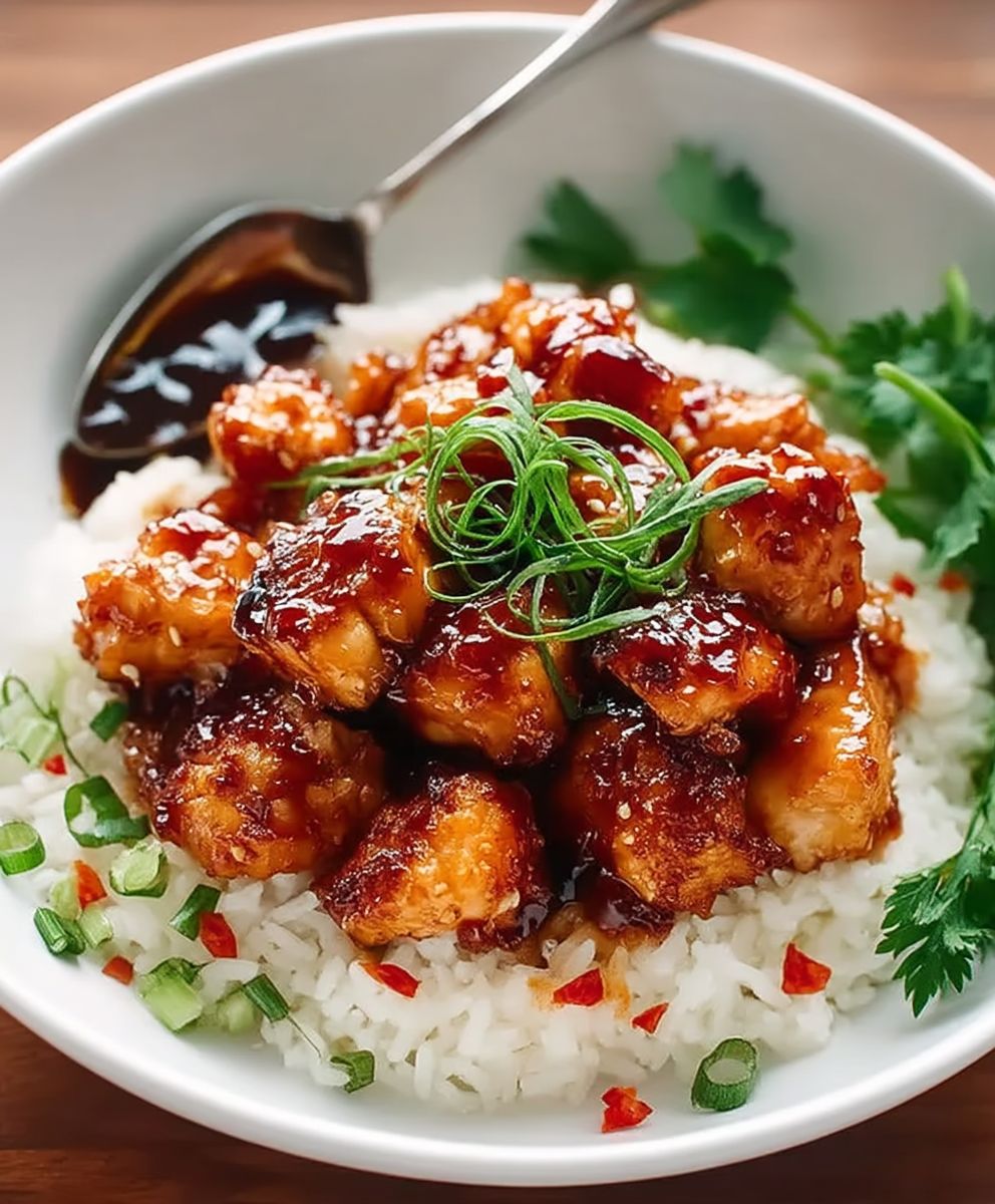 Honey BBQ Chicken Rice