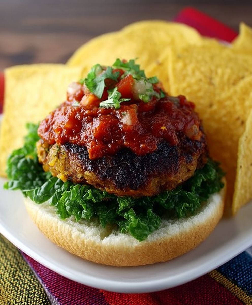 Taco spinach burgers