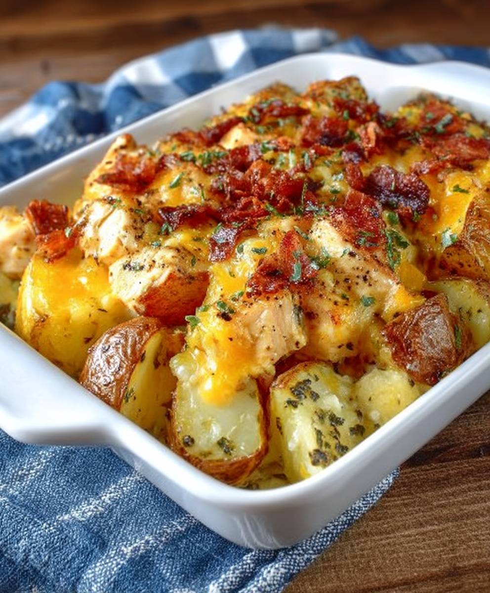 Ranch chicken potato casserole