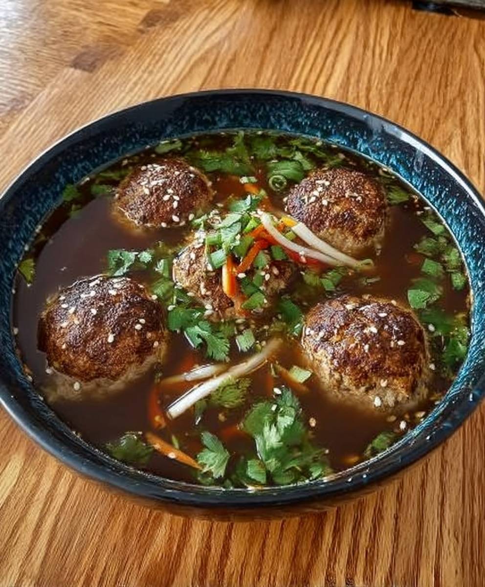 Hoisin pork meatballs