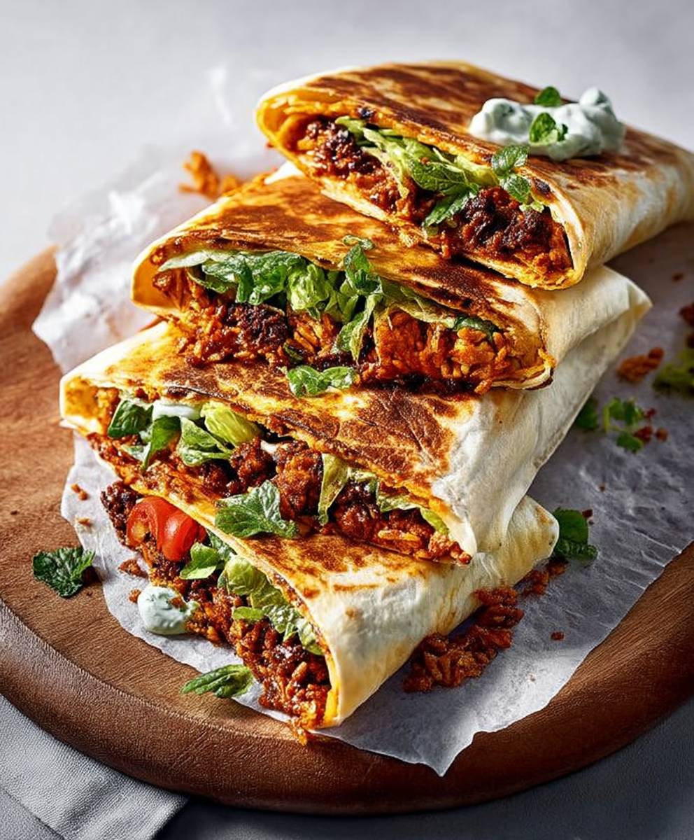 Spicy chipotle crunch wraps