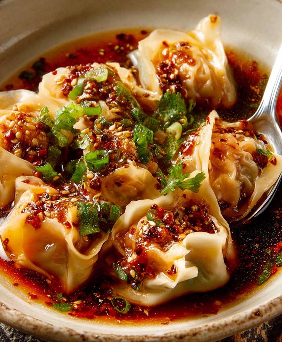 Spicy Wontons Chilli Sauce