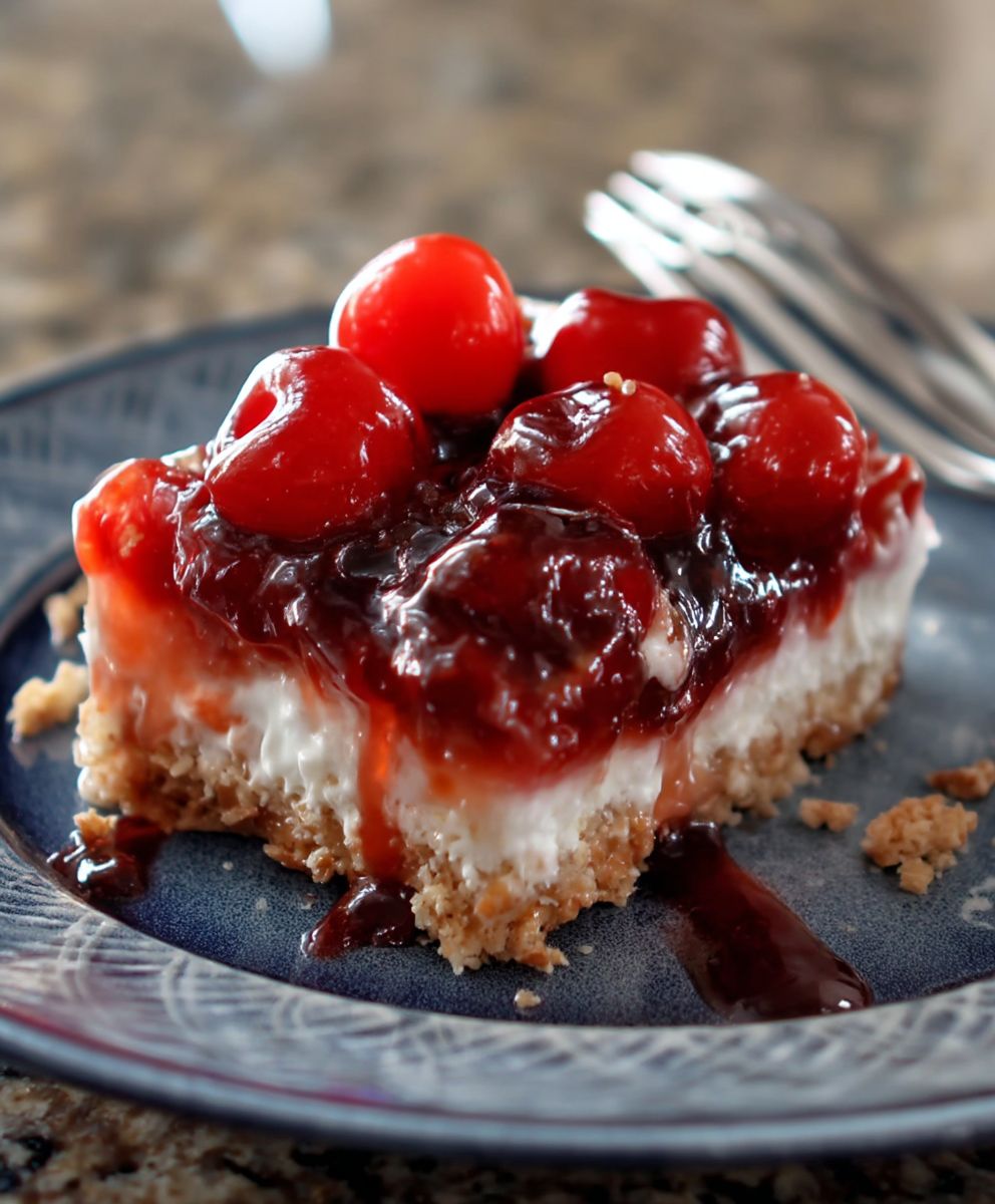 Cherry Pretzel Dessert