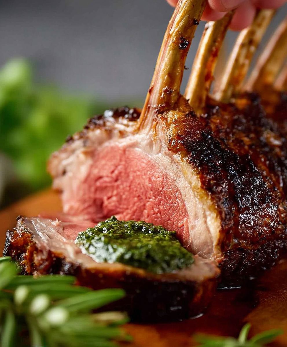Rosemary Garlic Rack Lamb