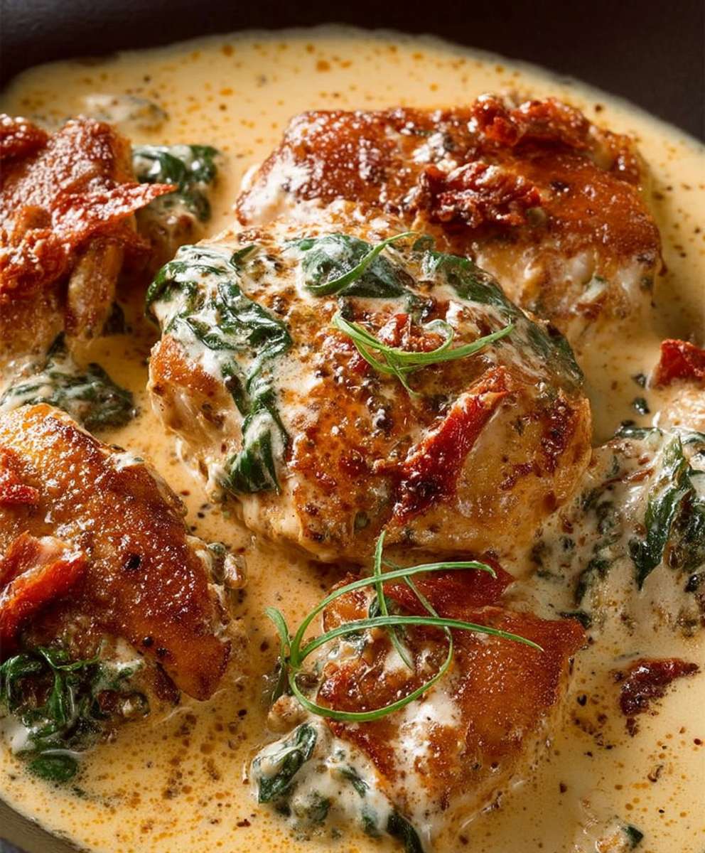 Creamy sun dried tomato chicken