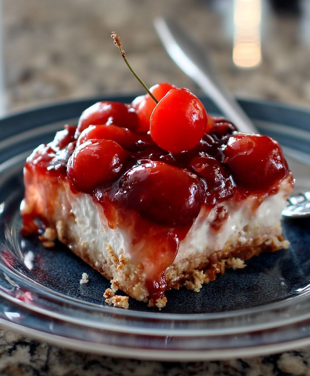 Cherry Pretzel Dessert