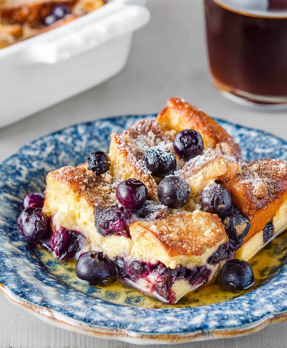 Blueberry French Toast Casserole