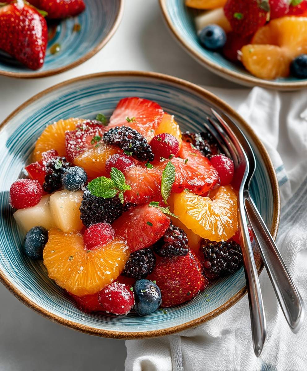 Orange fruit salad