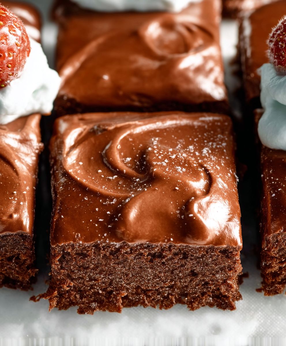 Frosted brownies
