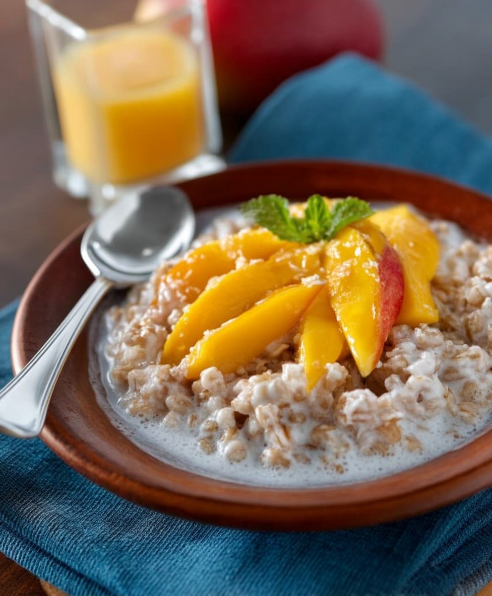 Coconut Mango Breakfast Farro