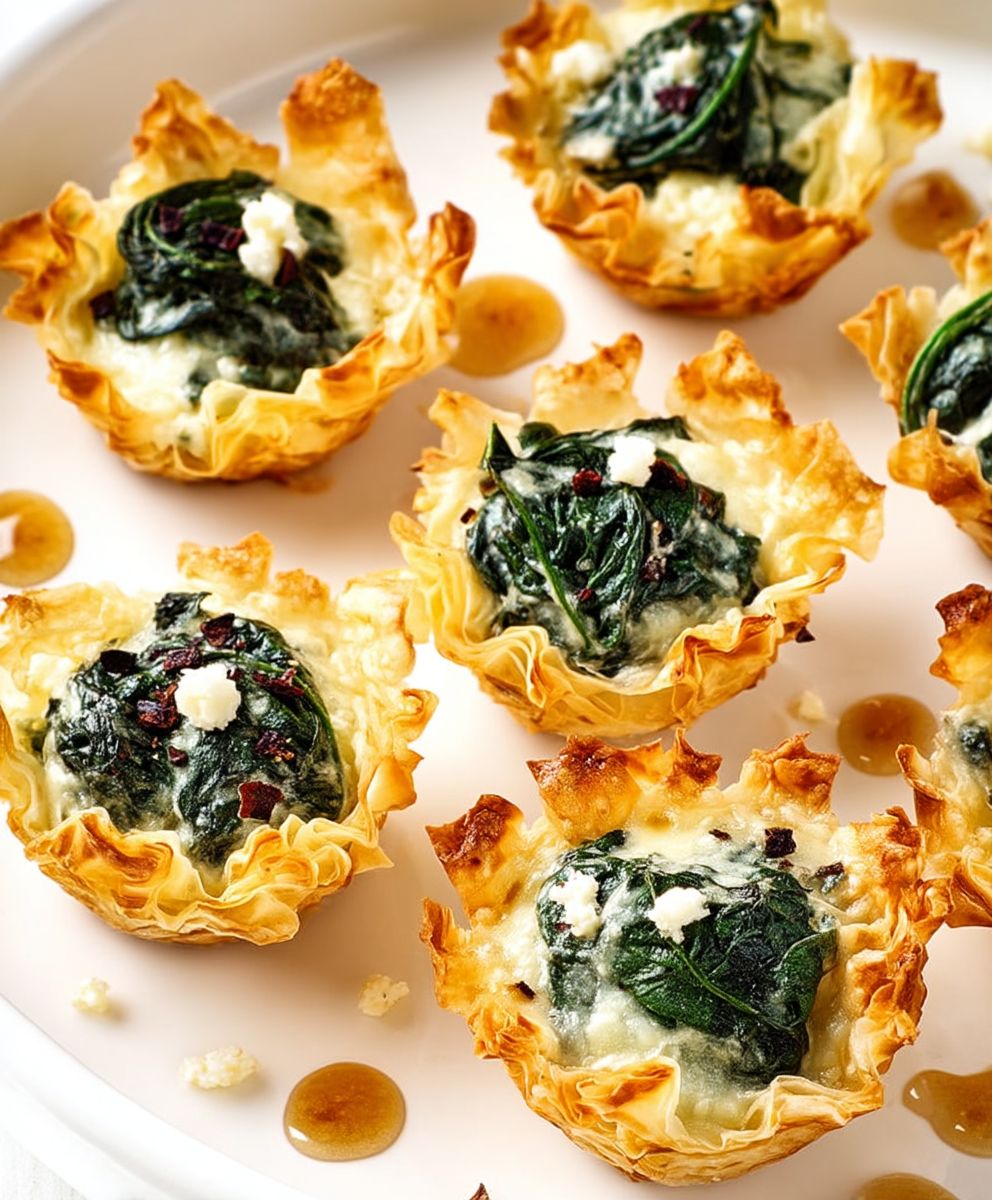 Spinach Phyllo Cups