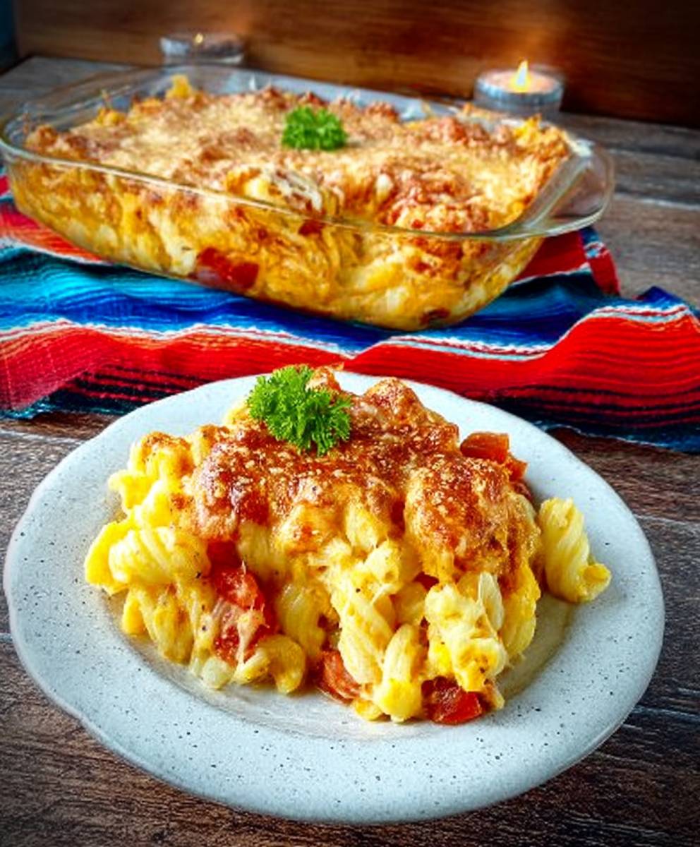 Mexican Mac and Cheese Casserole