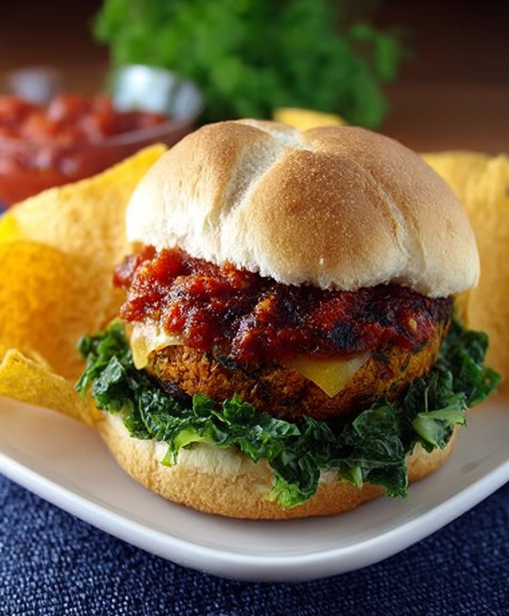 Taco spinach burgers